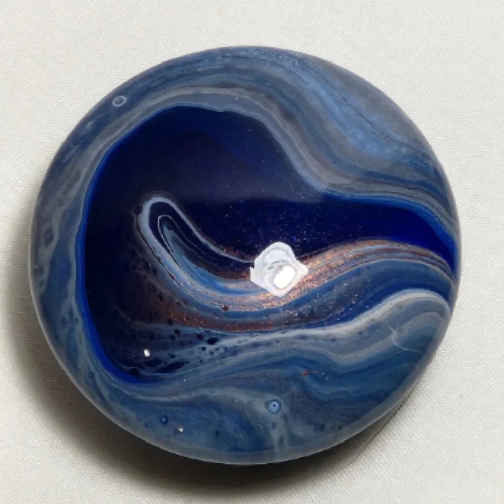 Hand Crafted Cabinet Door Knobs Hand Painted Turquoise Blue Silver Purple Wooden